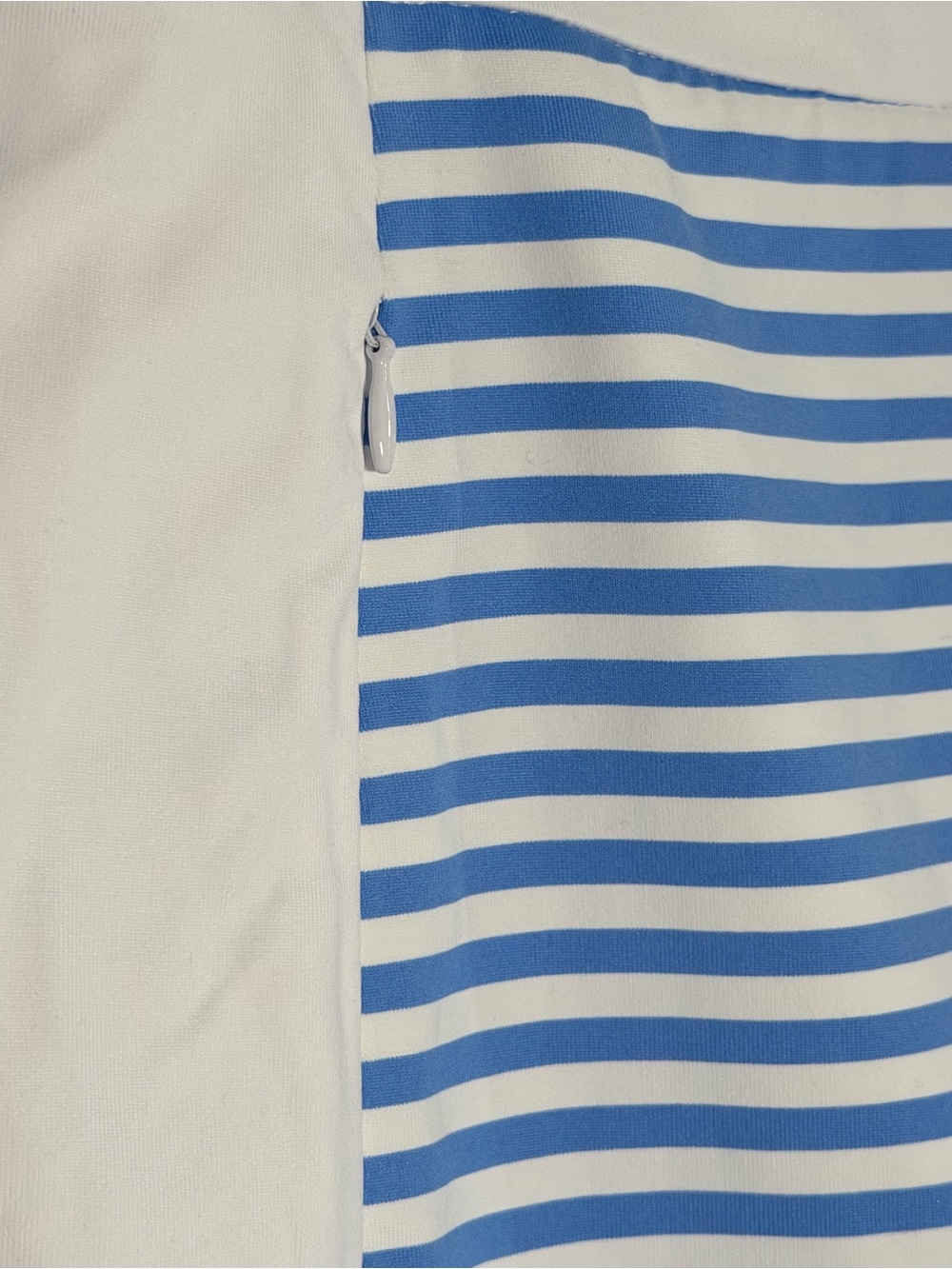 J.MCLAUGHLIN Ripley Skort White/Blue Mini Bangle Stripe Size Medium NWT $168 - Picture 5 of 9